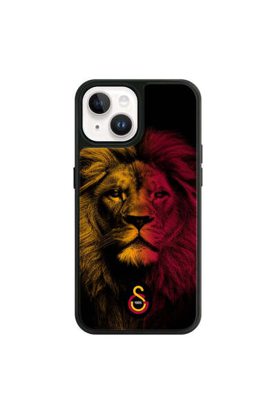 Galatasaray iPhone 13 Uyumlu Galatasaray Sarı Kırmızı Parçalı Aslan Lisanslı ...