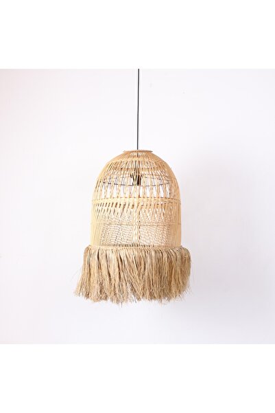 Mylamp Rattan Meğri Avize 40x65 cm