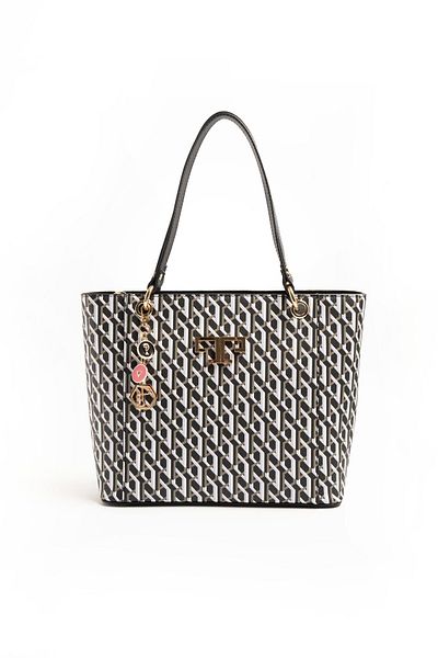 Silver Polo Silver & Polo Black Sp1176 Women's Shoulder Bag