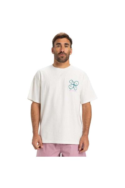 Quiksilver Hw Outside Inside Erkek Beyaz Günlük Stil T-shirt Eqyzt08032-wbk0