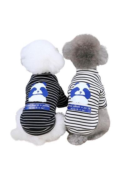 Glipet Panda Striped Black m Dog Sweater
