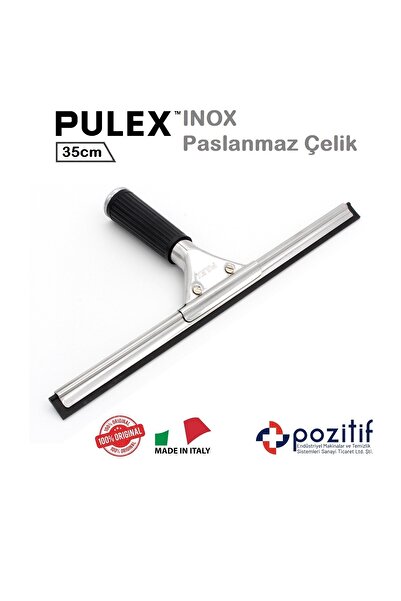 pulex Cam Silme Aparatı Camçek 35 Cm - Paslanmaz Çelik Tutamaklı
