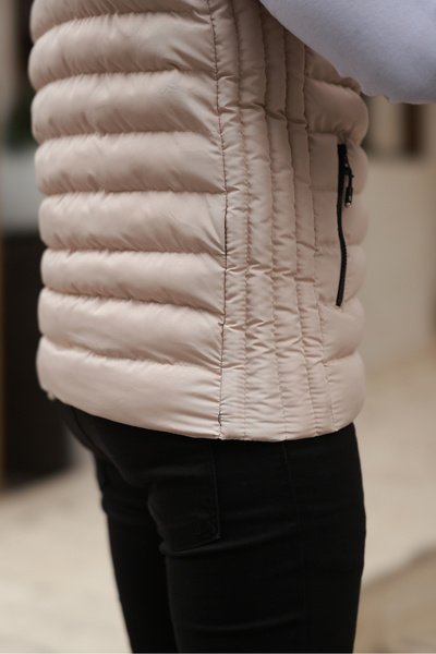 S&M CLOTHİNG YENİ SEZON NAKIŞLI SU GEÇİRMEZ ŞİŞME YELEK