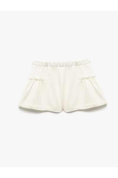 Koton Beige Baby Girl Shorts 5Smg40010Aw