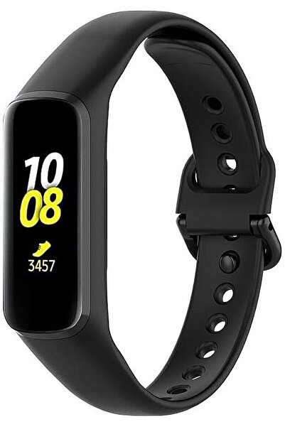 Fibaks Samsung Galaxy Fit 2 R220 Uyumlu Yüksek Kalite Silikon Kordon Kayış Akıllı Saat Kordon Bileklik