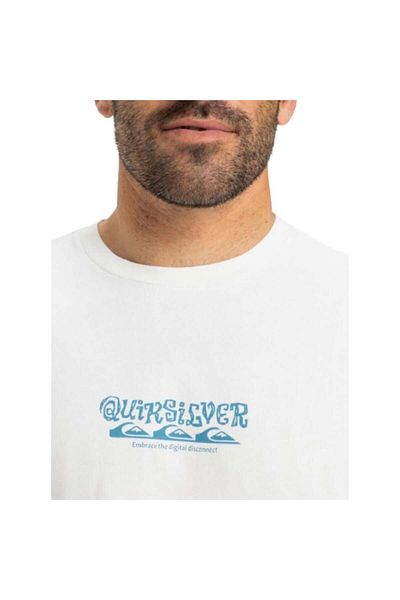 Quiksilver Мъжка бяла тениска Hw Tree Connection SS Eqyzt08034-wbk0