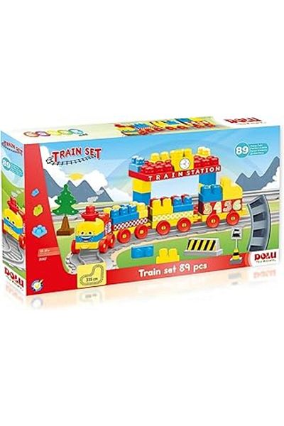 Mu Art Ahşap Full - Train Set, 89 Pieces (5082)