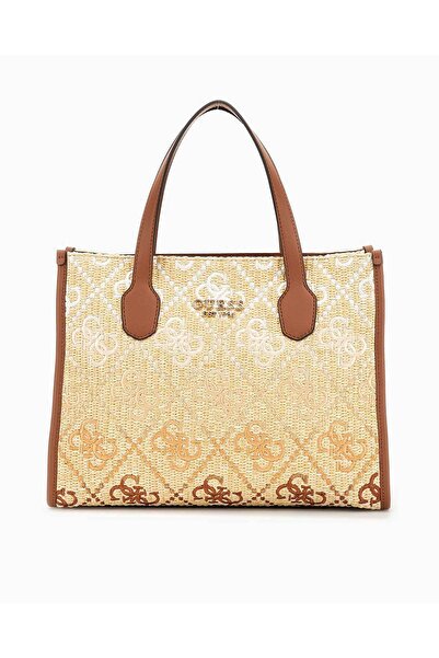 Guess Silvana Monogram Patterned Handbag
