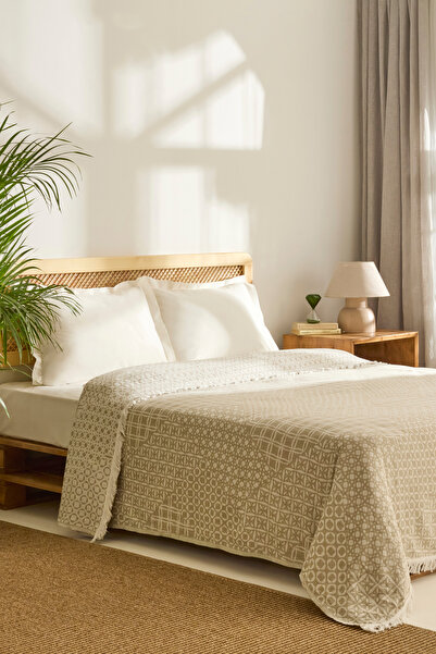 Kaşmir Home Vlafo Pătură dublă din muselină Çağla