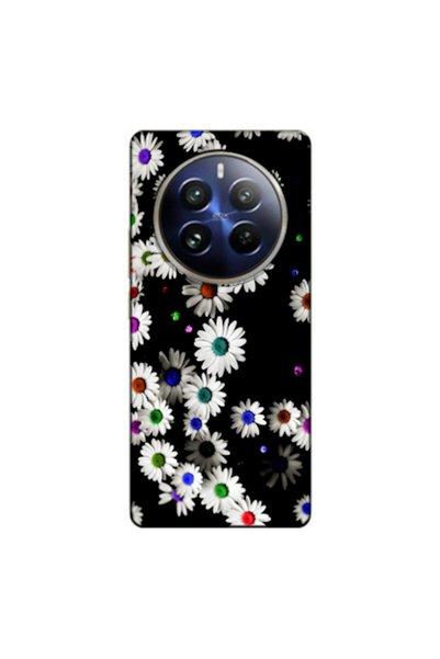 Zebana Realme 12 4g Compatible Case Daisy V1 Silicone Case (Printed)