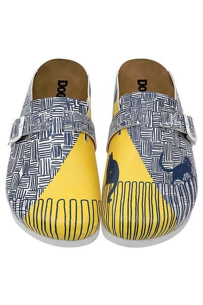 Dogo Women's Vegan Leather Multicolor Slippers - Florasancat Design