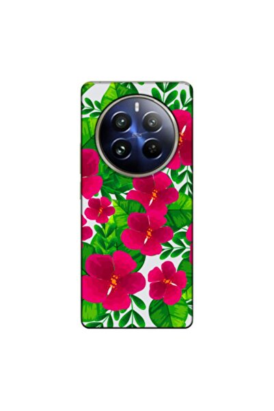Zebana حافظة سيليكون متوافقة مع هاتف Realme 12 Plus Spring Flowers 9 (مطبوعة)