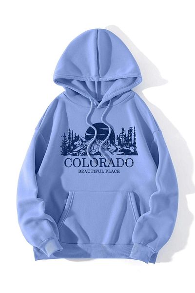 CLAYES Unisex Colorado Baby Blue Oversize Sweatshirt