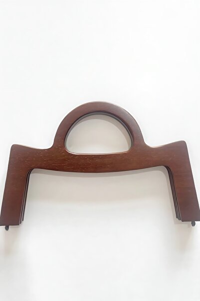 vollen yarn Oaval Tutma Detaylı Ahşap Çanta Bursu