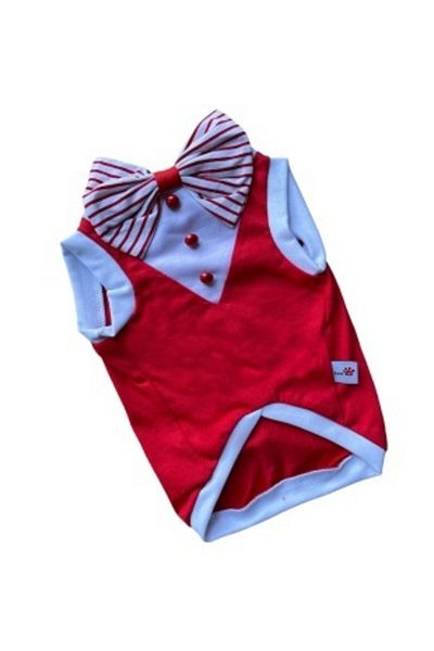 Barneystore Cat Dog Red Tuxedo Athlete