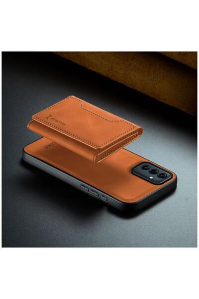 Zebana Samsung Galaxy A17 Compatible Case 2in1 Elite Class Wallet Leather Case Brown