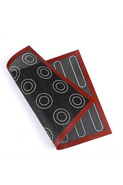 Choice شواية سيليكون سوداء G2481A صالحة للطعام، صينية خبز، كيك قابل للتهوية، عجينة سيليكون مانعة للانزلاق، رولي