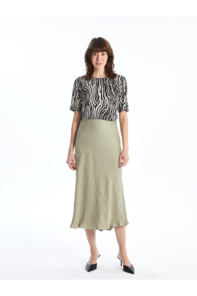 LC Waikiki Dámské tričko se vzorem Crew Neck