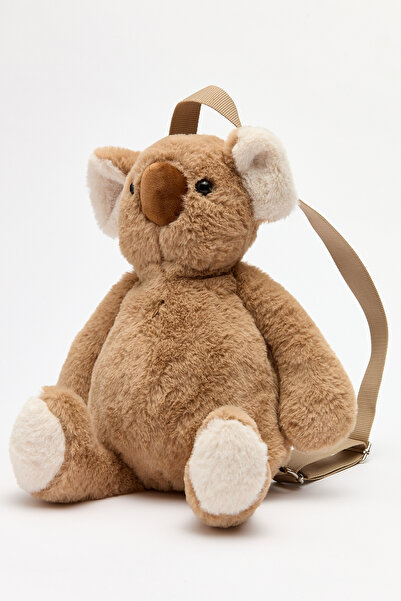 KentOyuncaK Peluş Sırt Çantası KOALA (Kahverengi & Gri) (45 cm.)