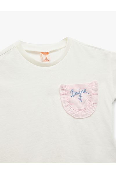 Koton Pocket Detailed Short Sleeve Crew Neck Cotton T-Shirt