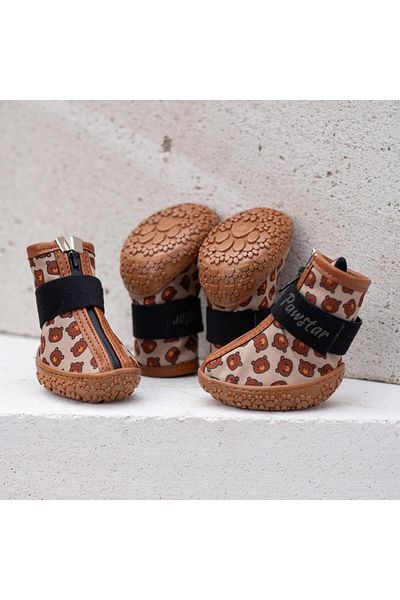Pawstar Bears Patterned Dog Shoes