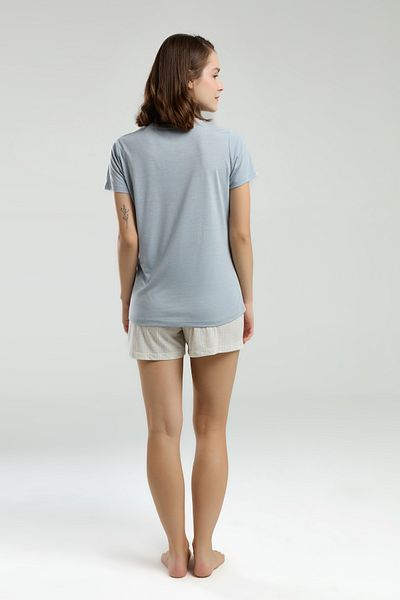 vory Set pijama cu mânecă scurtă pentru femei cu pantaloni scurți VR.AL.K32.t20.y01