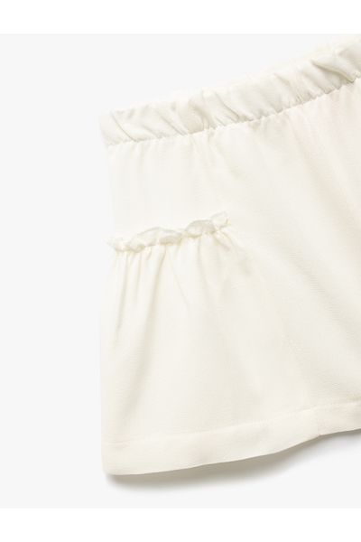 Koton Beige Baby Girl Shorts 5Smg40010Aw