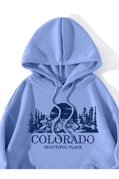 CLAYES Unisex Colorado Baby Blue Oversize Sweatshirt
