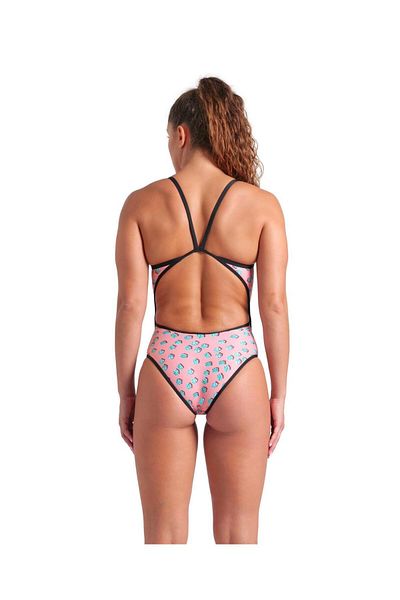 ARENA Women's Arena Dices 泳衣 Super Fly Back 粉色多黑色