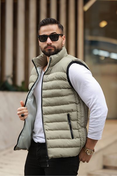 S&M CLOTHİNG НОВО СЕЗОННА БРОДИРАНА ВОДОУСТОЙЧИВА ПУХНАТА ЖИЛЕТКА