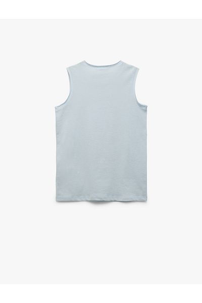 Koton Tricou fără mâneci pentru băiat albastru 5skb30004tk