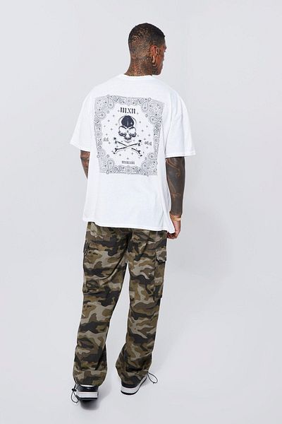 CLAYES Oversize Λευκό T-shirt Mxn