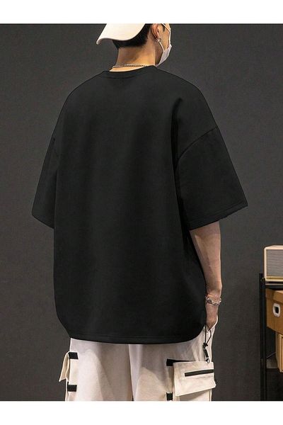 CLAYES Μπλουζάκι Newyork Hustle Single Jersey - Μαύρο εμπριμέ κοντομάνικο μπλουζάκι με λαιμόκοψη