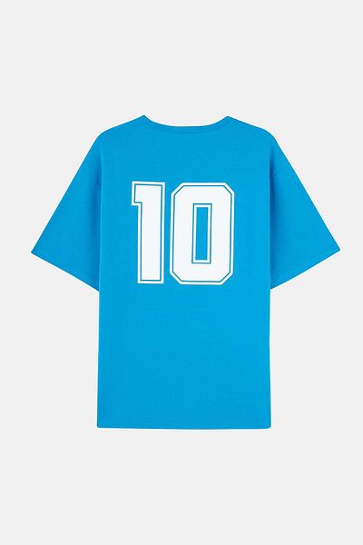 Socrates Tricou supradimensionat numărul 10 - albastru