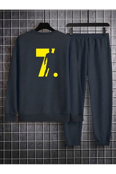 VBSVİBES NAVY BLUE CREW COLLAR TRACKSUIT UAE
