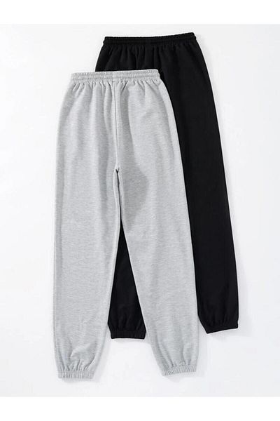 VBSVİBES SET DE 2 PANTALONI DE TRANSPORT NEGRU ȘI GRI 23/HAWAII