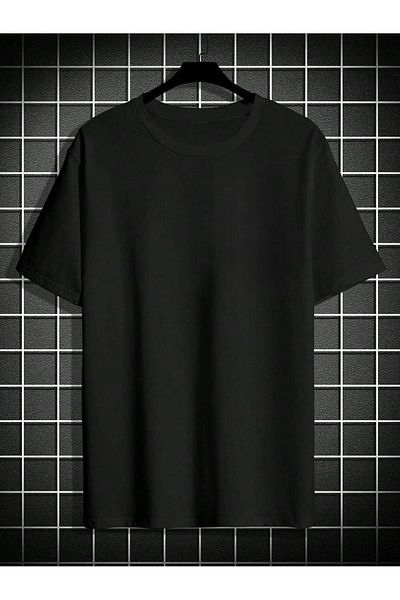 CLAYES Compass Single Jersey Black T-Shirt - Oversize Crew Neck, Short Sleeve Printed
