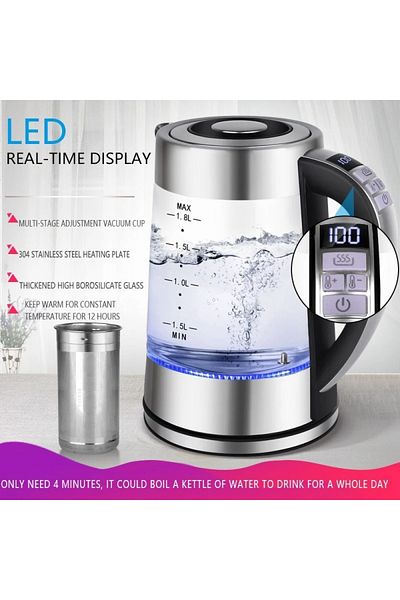 Bastec Tea Brewing Kettle, Intelligent Kettle Stainless Steel Multi-Temperature BC1749