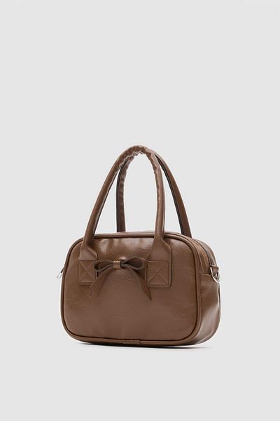 Shule Bags Geantă de mână și de cruce perfectă cu panglică de nurcă