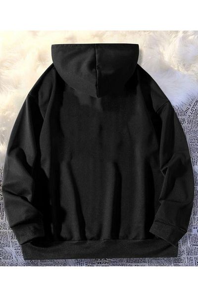 VBSVİBES Hanorac oversize UNISEX cu glugă Negru NEEDS