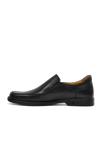 Dr.Flexer Black Genuine Leather Orthopedic Men's Casual Shoes 061603   M