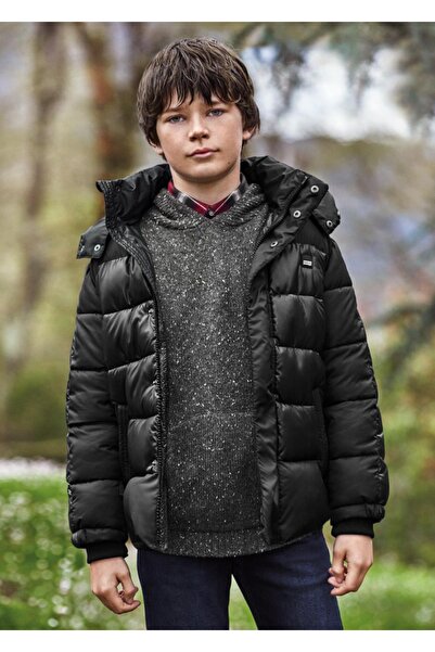 MAYORAL معطف الشتاء الصبي الأسود