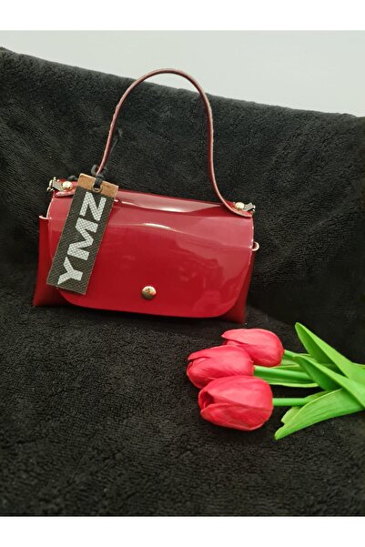YMZBAG Mini Kırmızı Rugan El Çantası