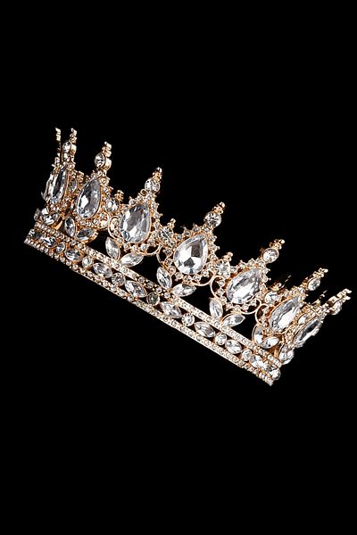 Hayalperest boncuk Full Lap Round Princess Crown Royal Crown Cake and Bun Crown