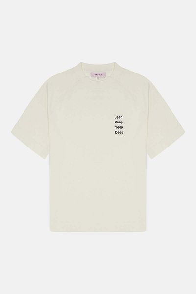 Reflect Studio Tricou alb cu os adânc