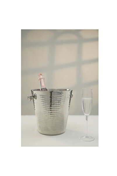Paşabahçe Şampanya Şişe Kovası Gri Çelik 23 Cm