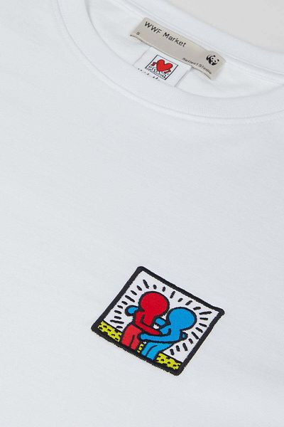 Keith Haring Tricou greu - alb