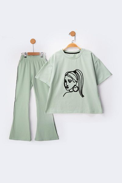 Lmn Suezene Embroidered Spanish Trousers Girl's Suit