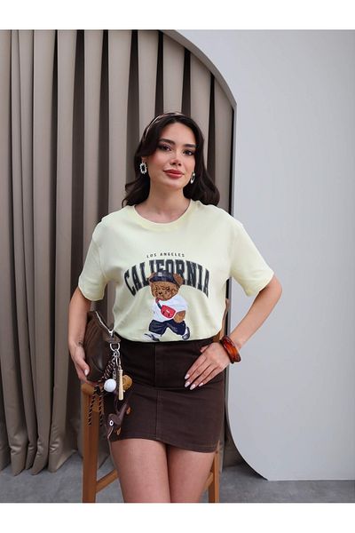 ESRAHELVACI Tricou cu imprimeu Bear California