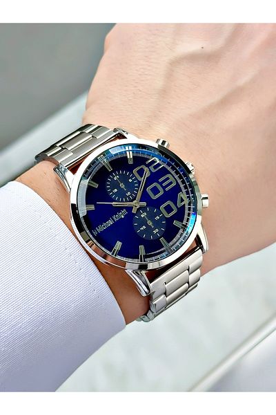 Michael Knight Steel Band Wrist Watch in Custom Box